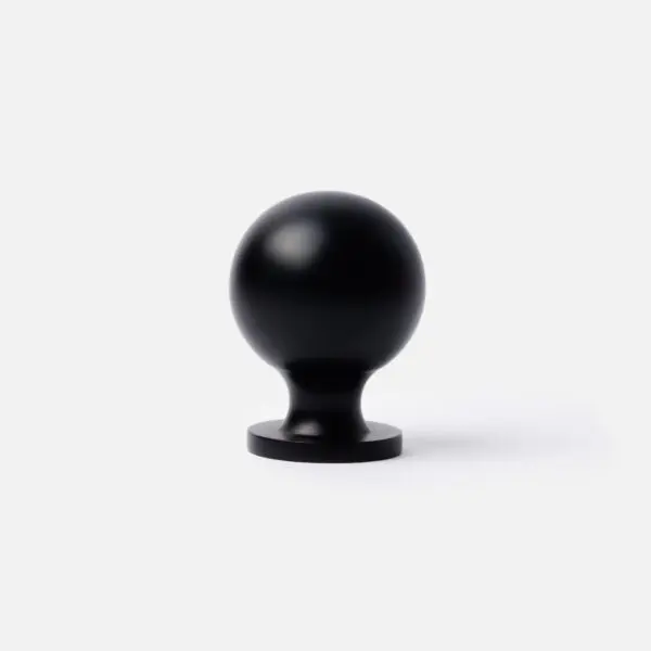Mosiężna Gałka meblowa 37x28mm kolor czarny