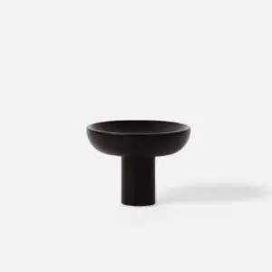 Gałka do mebli mosiężna G4 30x22mm kolor czarny