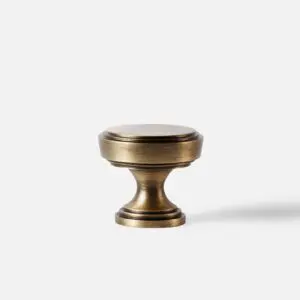 Gałka meblowa mosiężna G2 30x26 kolor mosiądz starzony