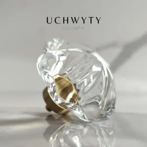 Uchwyt meblowy - gałka Gwiazda kryształ przezroczysty