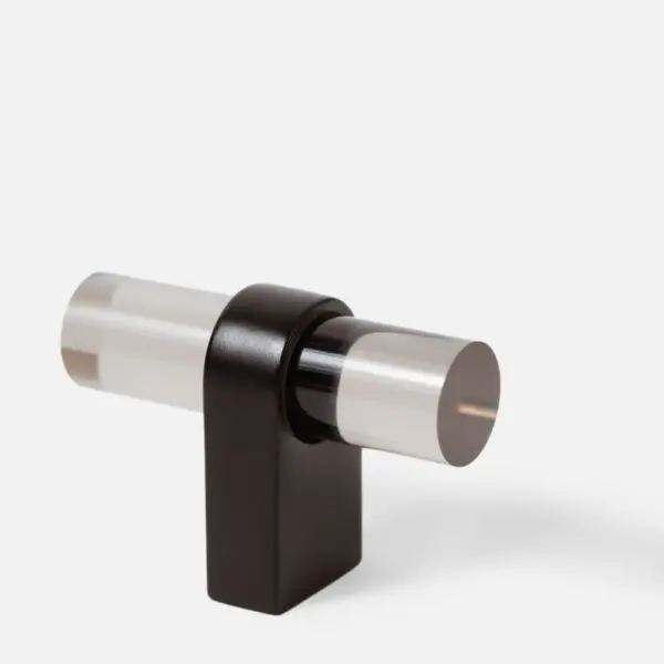 Galka_mosiezna_czarna_t-bar_akryl_dymiony_50mm