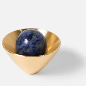 Gałka meblowa kielich K3 mosiężny z kamień DO WYBORU