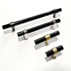 Uchwyt relingowy czarny kryształ z nóżką DO WYBORU