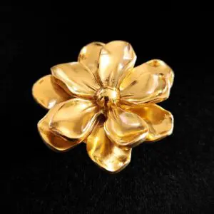 Gałka do mebli mosiężna uchwyt Kwiat 5 50x30mm