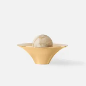 Gałka meblowa mosiężna Kielich K5 kamień DO WYBORU