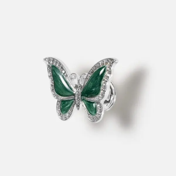 Uchwyt-cynkowo-aluminiowy-motyl-z-cyrkoniami-srebrny-i-zielony