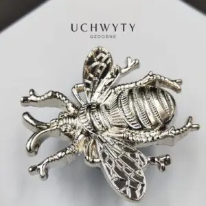 Gałka Żuk - uchwyt meblowy 59x56mm kolor srebrny