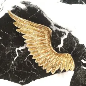 Para skrzydeł mosiężnych dużych - uchwyt ozdobny meblowy