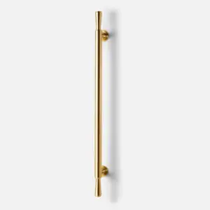 Uchwyt meblowy 300 mm mosiądz szczotkowany z łezkami model 2