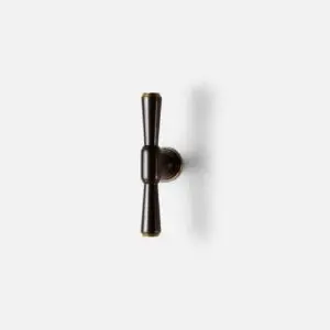 Uchwyt meblowy T-bar 80mm kolor czekolada z łezkami model 2