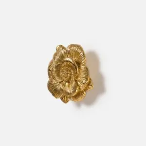 Gałka do mebli mosiężna uchwyt Kwiat 2 38x19mm