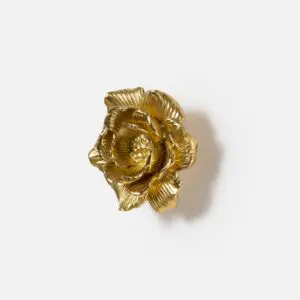 Gałka do mebli mosiężna uchwyt Kwiat 1 45x22mm
