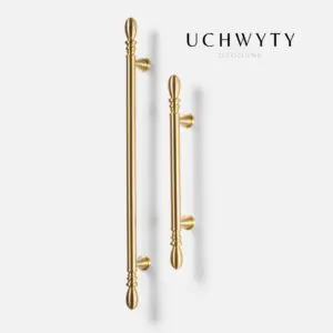 Uchwyt meblowy mosiężny - reling 182 mm Berło