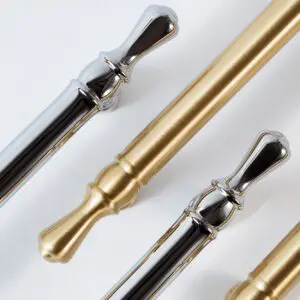 Uchwyt relingowy 310mm kolor srebrny z łezkami na końcach