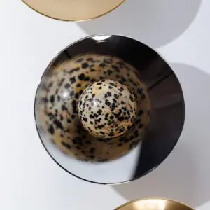 Gałka meblowa kielich K5 kolor srebrny kamień DO WYBORU