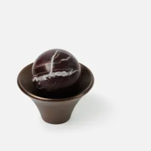 Gałka meblowa kolor czekoladowy Kielich K1 kamień DO WYBORU