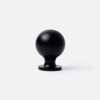 Mosiężna Gałka meblowa 37x28mm kolor czarny