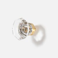 Galka-mosiezna-z-krysztalem-w-ksztalcie-oktagonu-przezroczysty