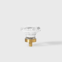 Galka-mosiezna-z-krysztalem-w-ksztalcie-osmiokata-przezroczysty