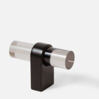 Galka_mosiezna_czarna_t-bar_akryl_dymiony_50mm