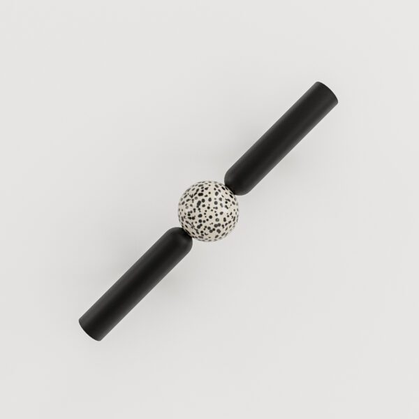 UCHWYT-DO-MEBLI-98MM-CZARNY-I-JASPIS-DALMATYNSKI UCHWYT-DO-MEBLI-98MM-CZARNY-I-JASPIS-DALMATYNSKI