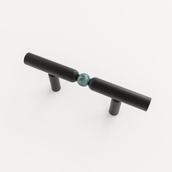 UCHWYT-DO-MEBLI-98MM-CZARNY-I-ZIELONY-AGAT-10MM UCHWYT-DO-MEBLI-98MM-CZARNY-I-ZIELONY-AGAT-10MM