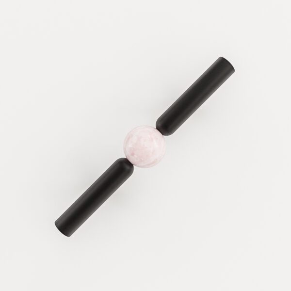 UCHWYT-MENO-98MM-CZRNY-I-ROZOWY-KWARC UCHWYT-MENO-98MM-CZRNY-I-ROZOWY-KWARC