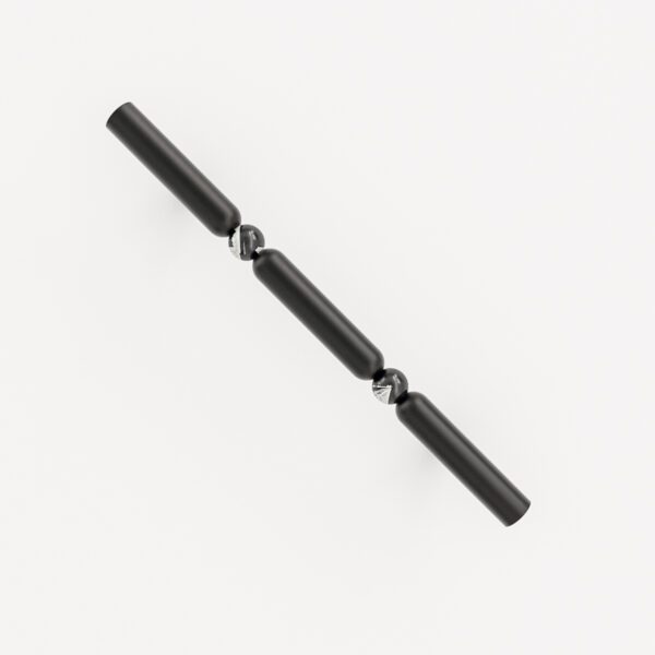 UCHWYT-MOSIEZNY-KOLOR-CZARNY-MENO-153MM-DWIE-KULKI-KAMIENNE-10MM-ZEBRA-JASPIS UCHWYT-MOSIEZNY-KOLOR-CZARNY-MENO-153MM-DWIE-KULKI-KAMIENNE-10MM-ZEBRA-JASPIS