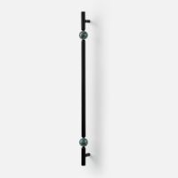 UCHWYT-MOSIEZNY-KOLOR-CZARNY-MENO-332MM-DWIE-KULKI-KAMIENNE-20mm-ZIELONY-AGAT-1