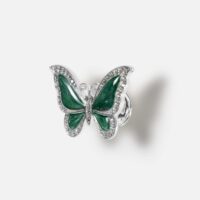 Uchwyt-cynkowo-aluminiowy-motyl-z-cyrkoniami-srebrny-i-zielony