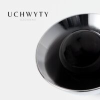 Uchwyt-galka-mosiezna-kielich-K3-kolor-srebrny-z-kamieniem-czarnym-obsydian
