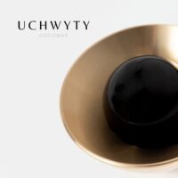 Uchwyt-galka-mosiezna-szczotkowana-kielich-K3-z-kamieniem-czarny-obsydian-1