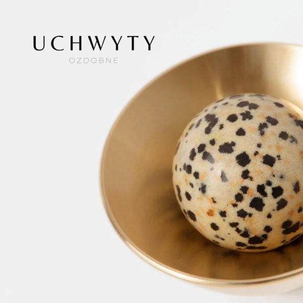 Uchwyt-galka-mosiezna-szczotkowana-kielich-K3-z-kamieniem-naturalnym-jaspis-dalmatynczyk Uchwyt-galka-mosiezna-szczotkowana-kielich-K3-z-kamieniem-naturalnym-jaspis-dalmatynczyk