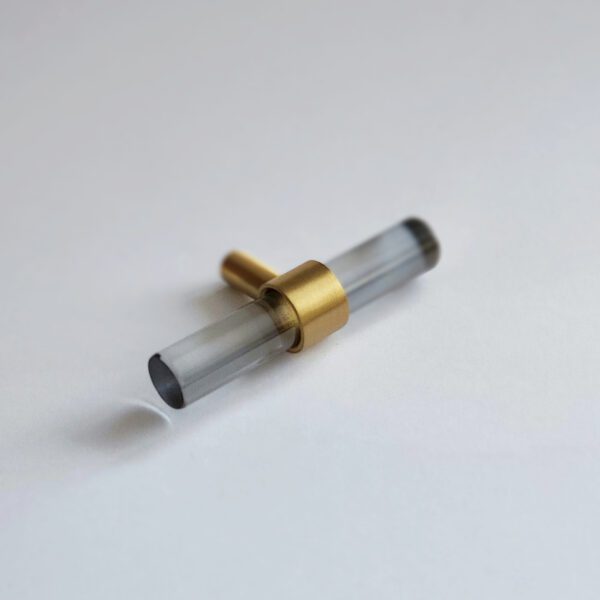 Uchwyt-krysztal-dymiony-i-mosiadz-80mm Uchwyt-krysztal-dymiony-i-mosiadz-80mm