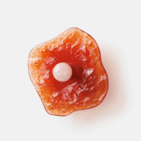 Uchwyt-artystyczny-szklany-mosiadz- i-szklo-czerwone-kulka-rozowy-kwarc